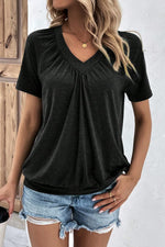V-Neck Short Sleeve Top