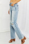 Judy Blue Distressed Straight Leg Jeans