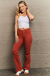 Judy Blue Terracotta Mid Rise Slim Bootcut Jeans