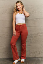 Judy Blue Terracotta Mid Rise Slim Bootcut Jeans