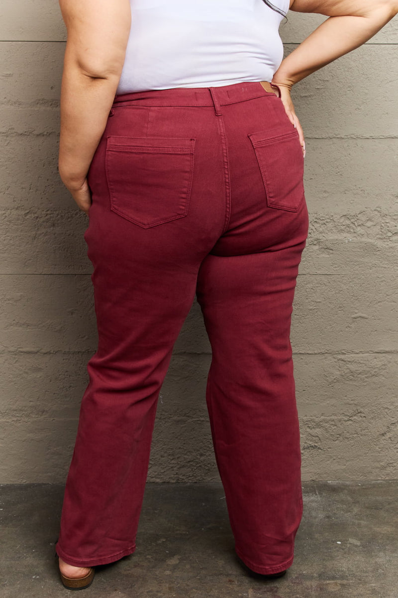 Judy Blue High Waist Front Seam Straight Fit Jeans
