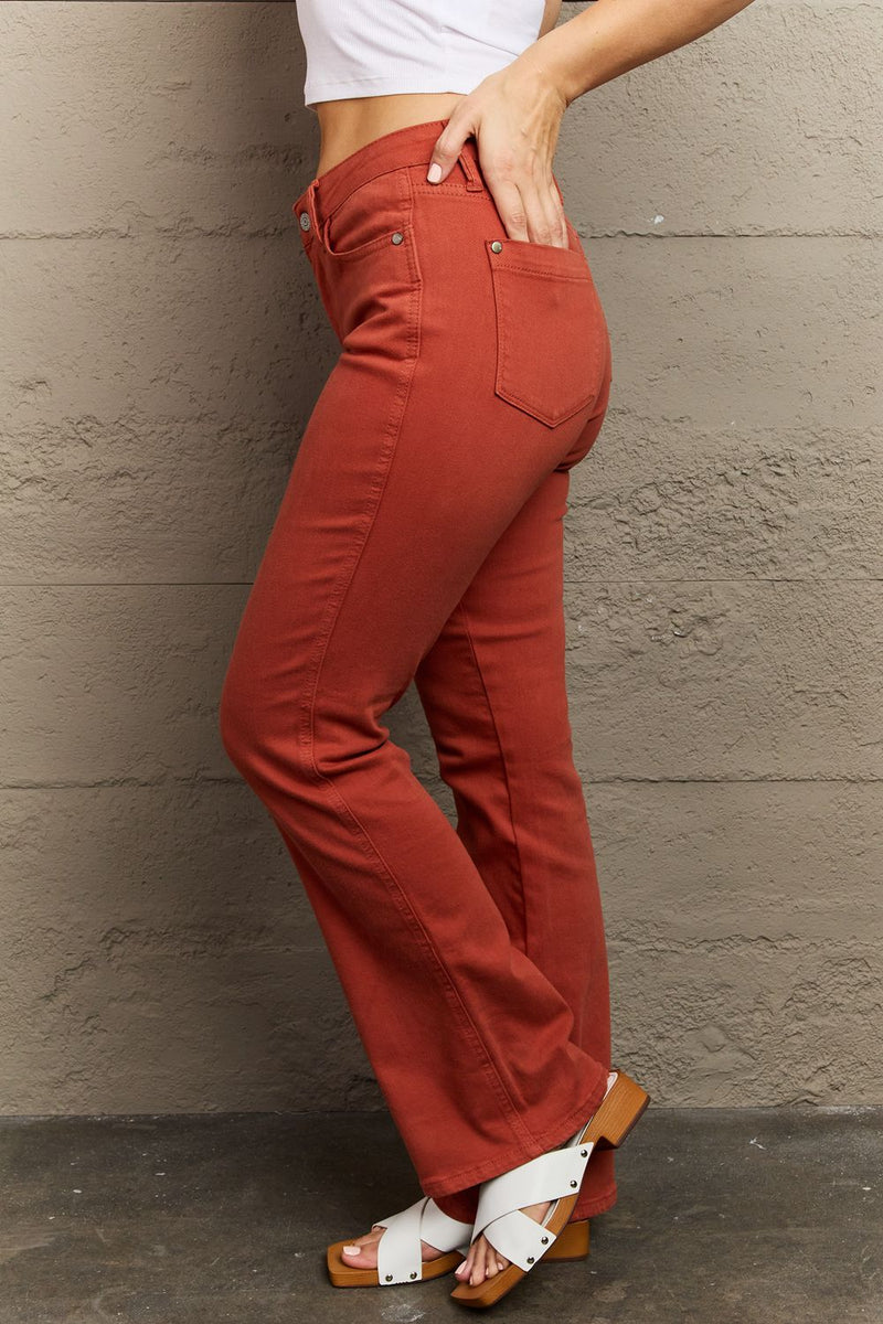 Judy Blue Terracotta Mid Rise Slim Bootcut Jeans