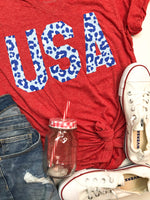 Cheetah USA V-Neck T-Shirt PREORDER