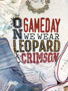 Gameday Leopard and Crimson T-Shirt