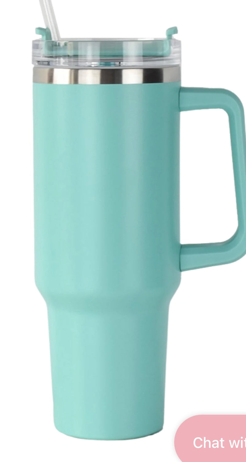 Turquoise Stainless Steel Tumbler