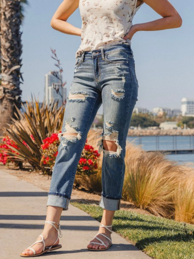 Beach Splash Boyfriend Judy Blue Jeans PREORDER