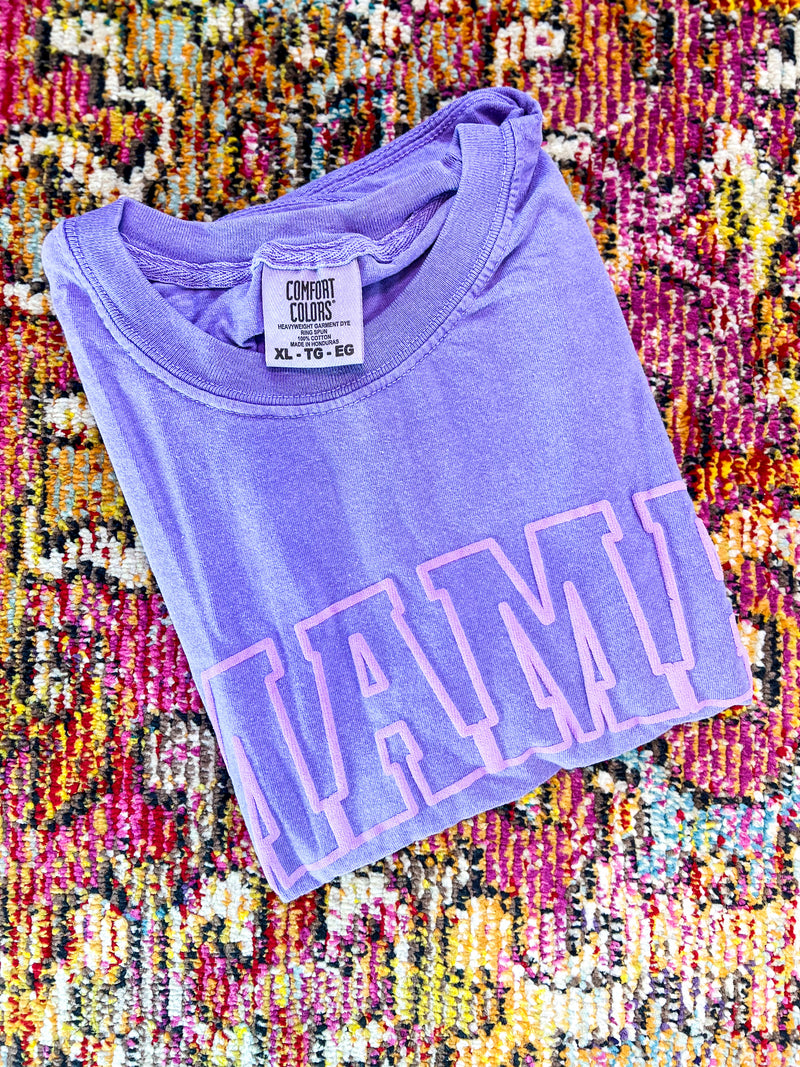 Rainbow Puff Mama Comfort Colors T-Shirt