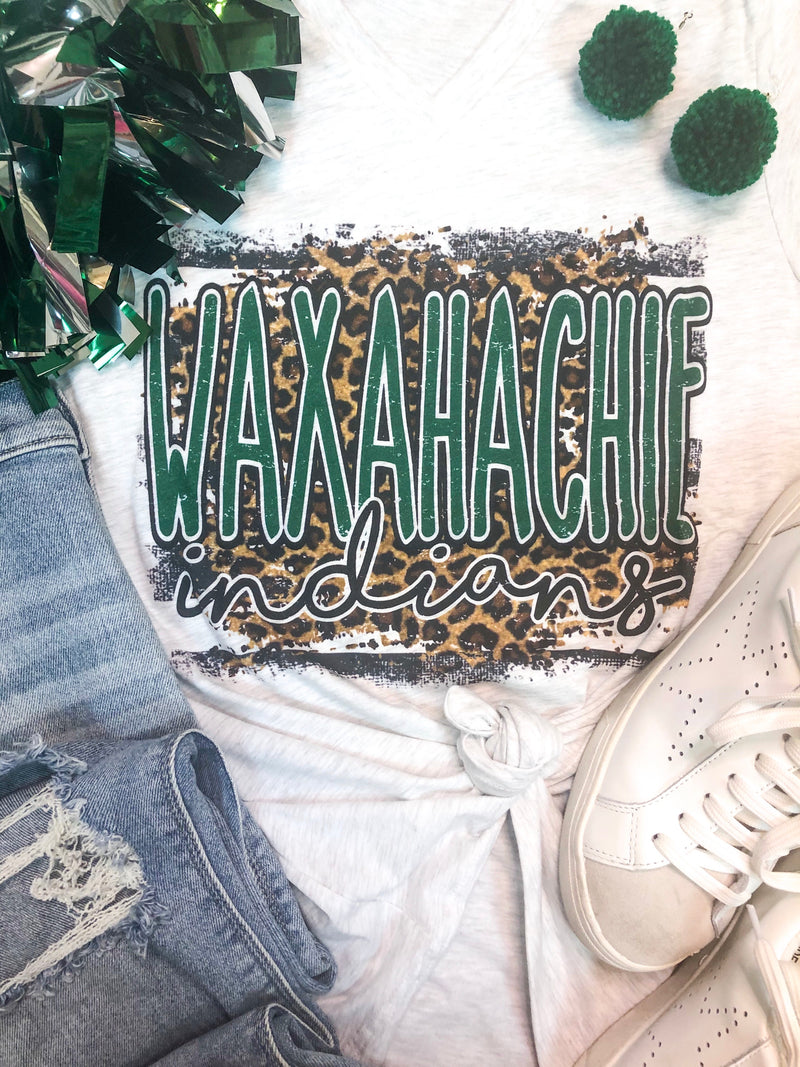 Leopard Waxahachie V-NECK T-Shirt