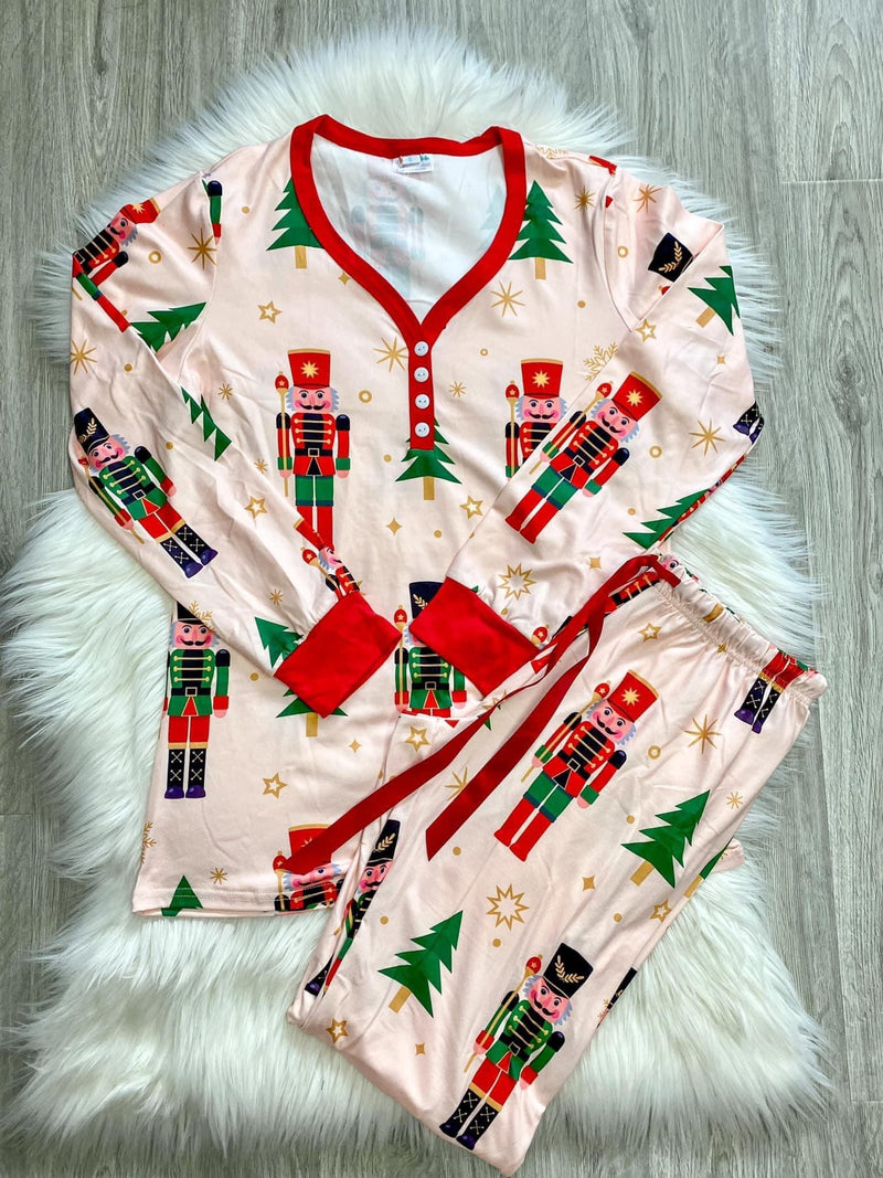 Pink Nutcracker Pajama Set