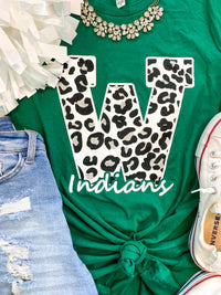 Leopard Waxahachie "W" T-Shirt