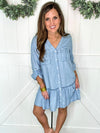 Button Down Denim Dress