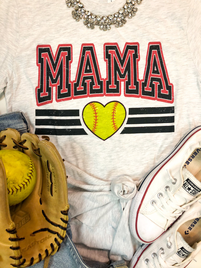 Retro Softball Mama Graphic T-Shirt PREORDER