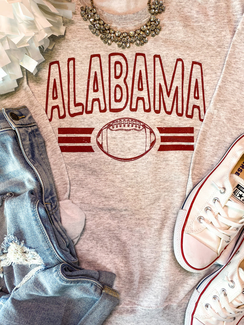 Alabama Vintage Football Sweatshirt PREORDER