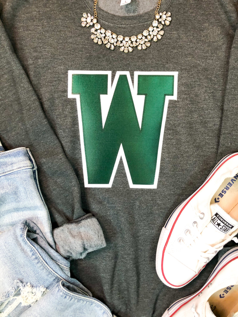 “W” Varsity Letter Sweatshirt