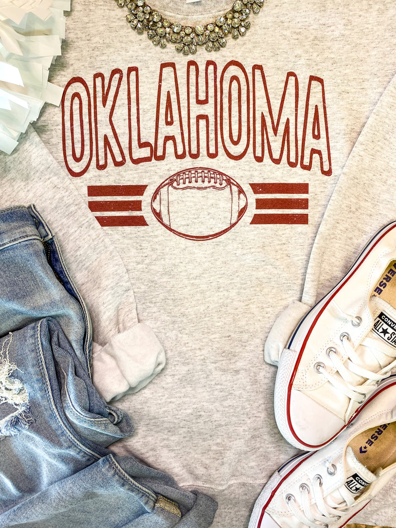 Oklahoma Vintage Football Sweatshirt PREORDER