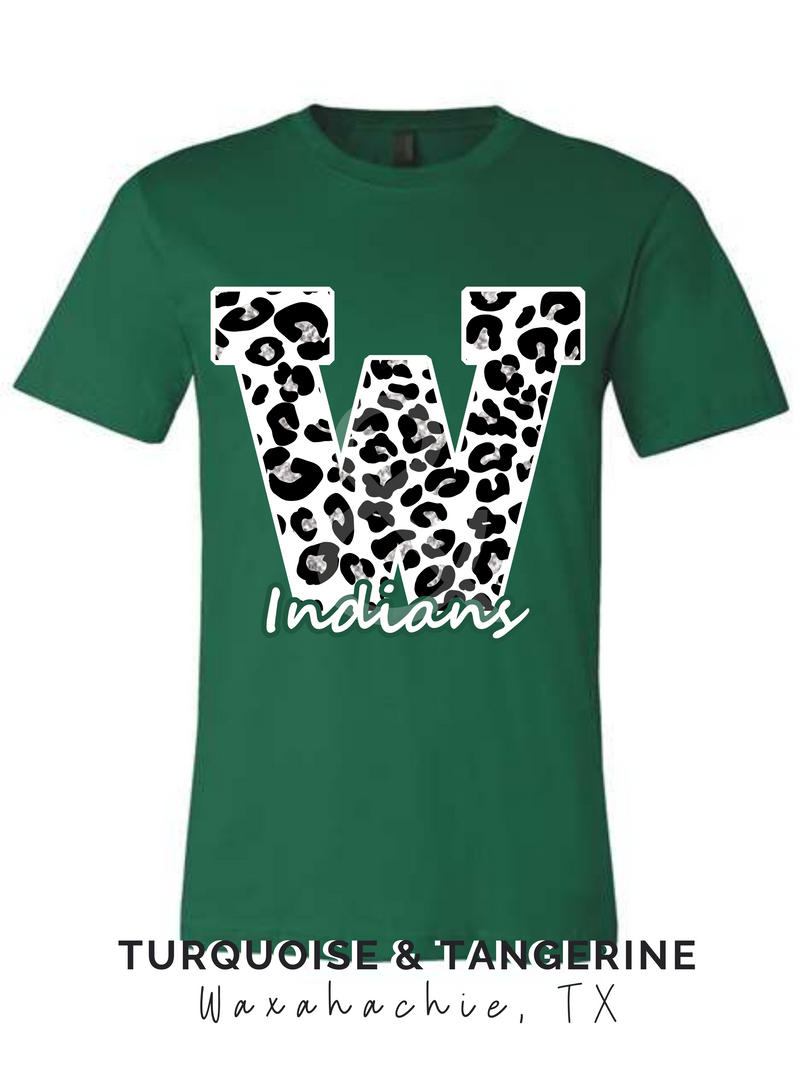 Leopard Waxahachie "W" T-Shirt