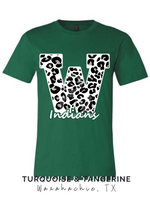 Leopard Waxahachie "W" T-Shirt