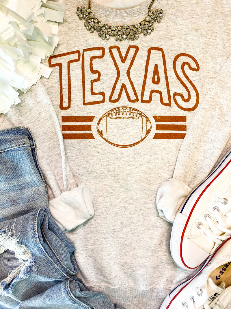 Texas  Vintage Football Sweatshirt PREORDER