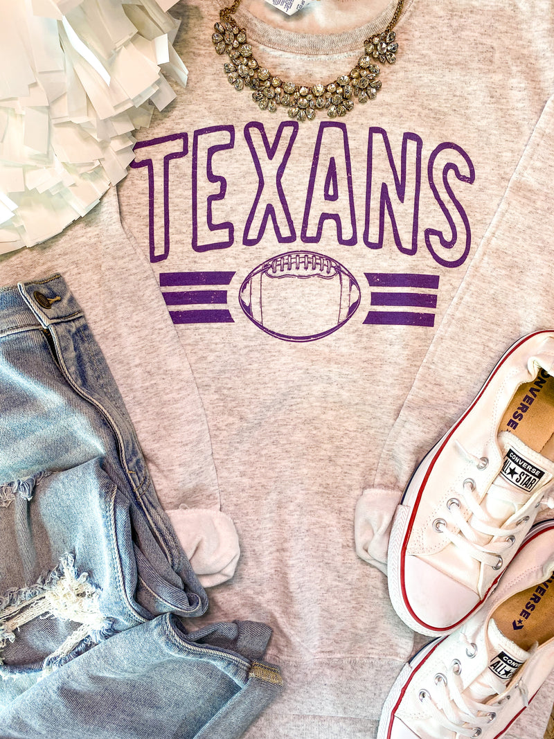 Texans Vintage Football Sweatshirt PREORDER
