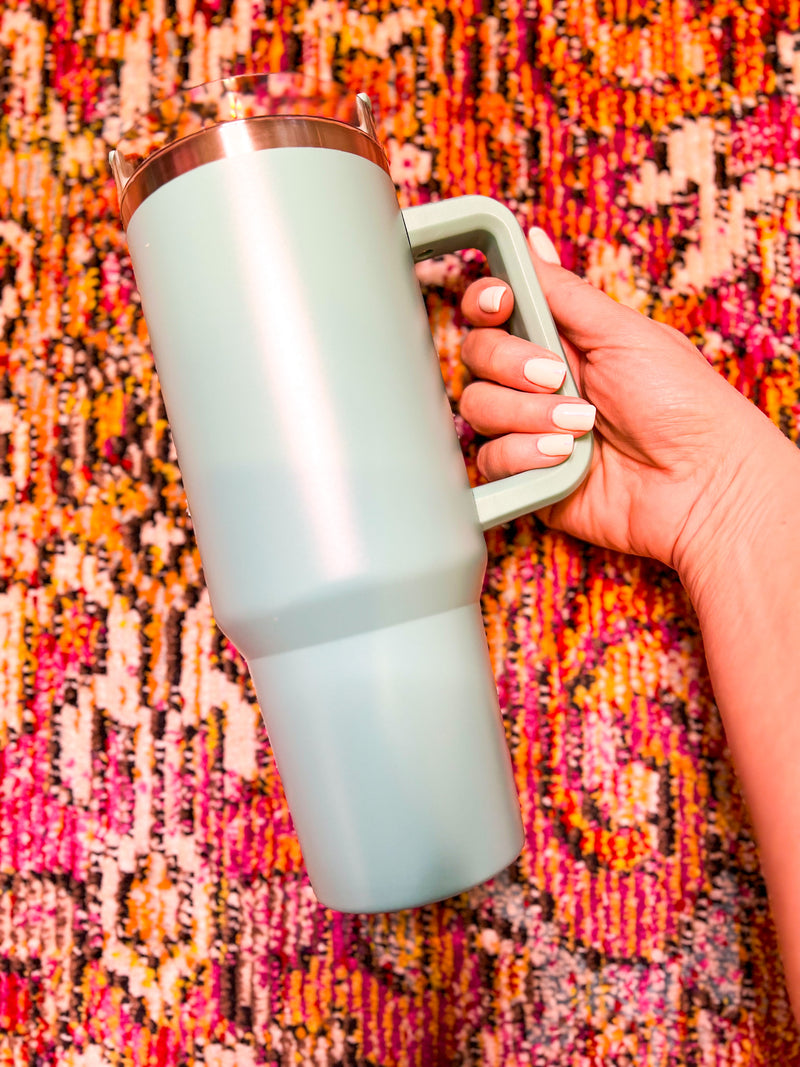 Turquoise Stainless Steel Tumbler