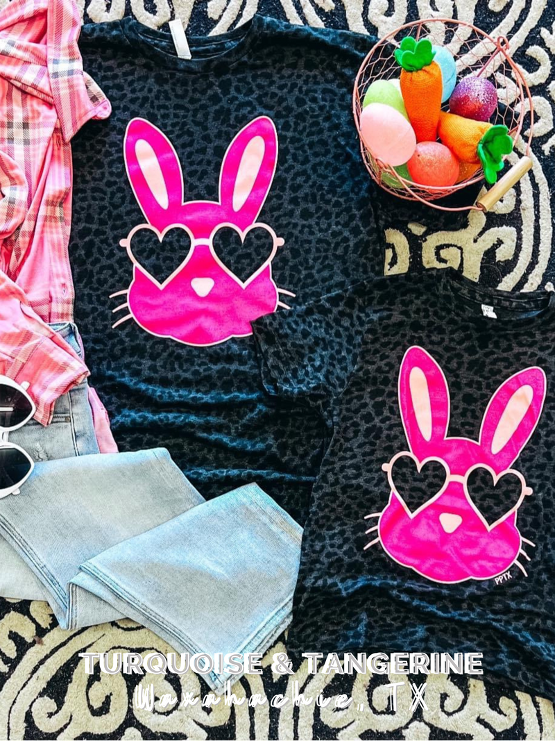 YOUTH Black Leopard Bunny T-Shirt PREORDER
