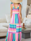French Terry Stripe Maxi Dress